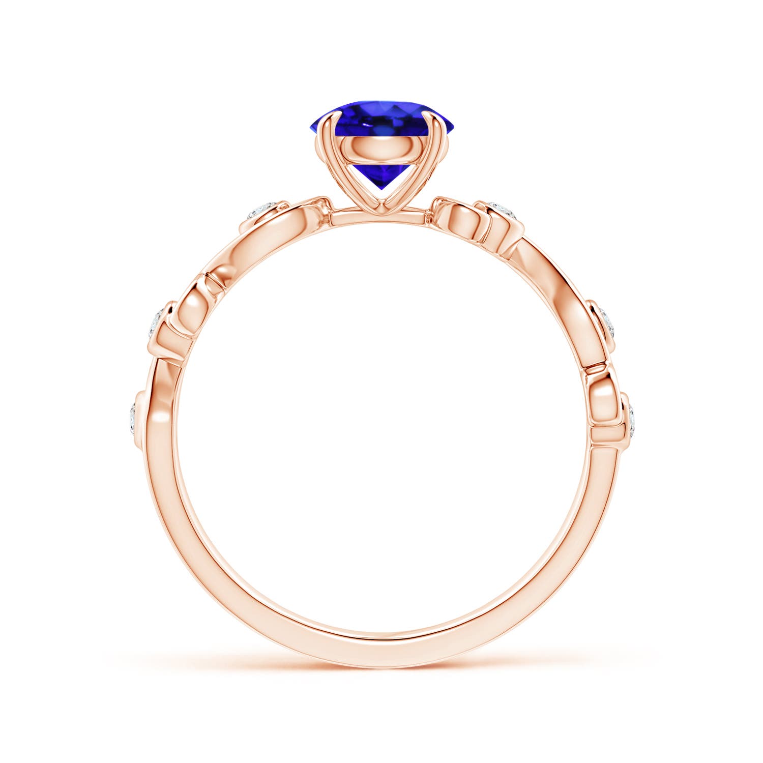 AAA - Tanzanite / 1.03 CT / 14 KT Rose Gold