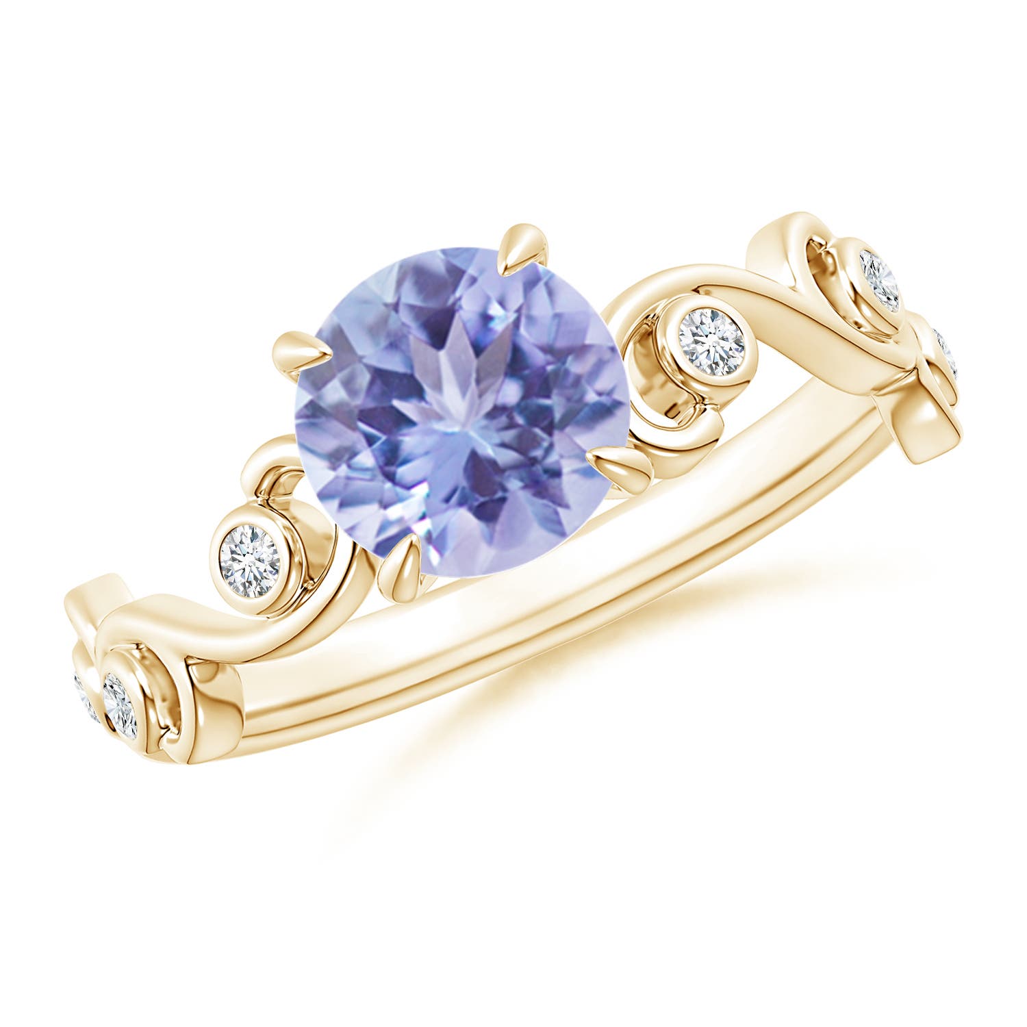 A - Tanzanite / 1.58 CT / 14 KT Yellow Gold