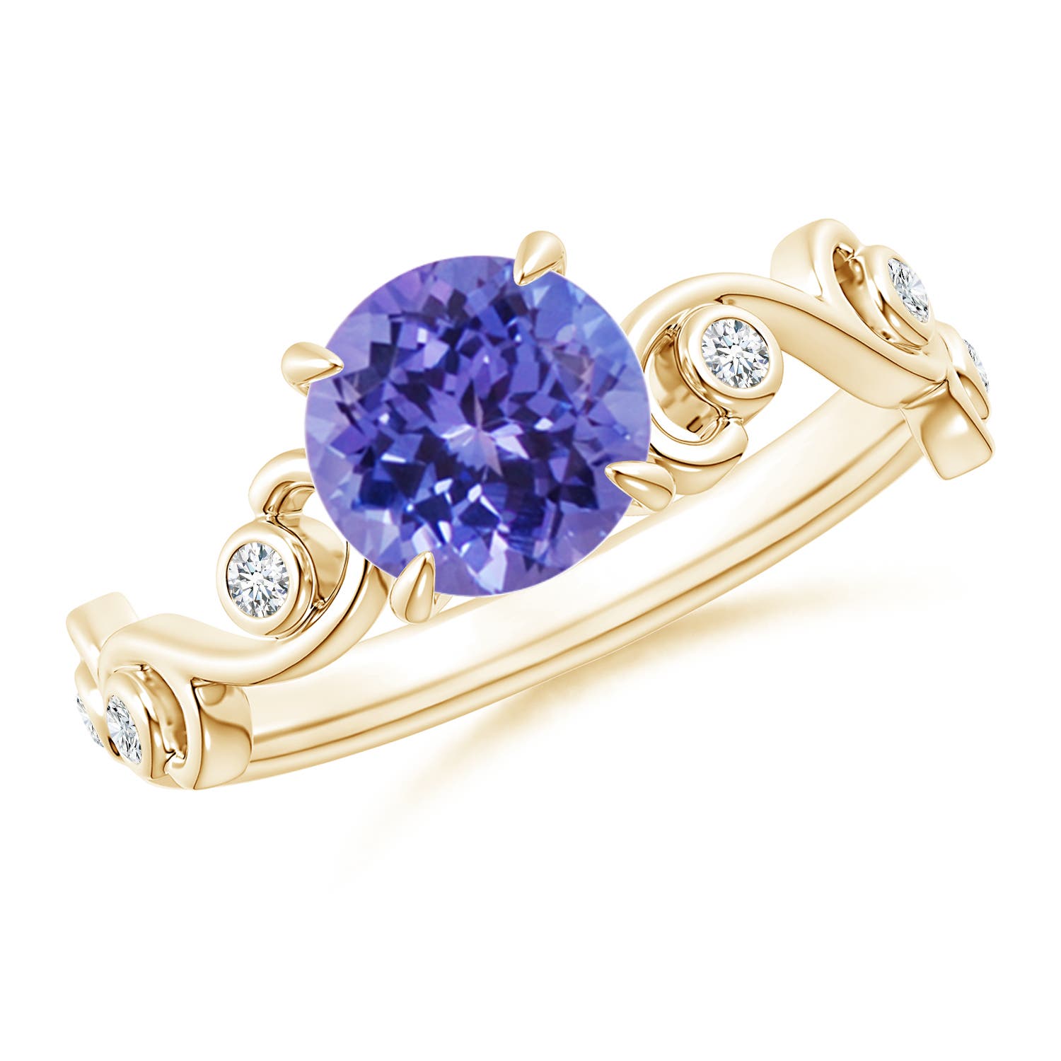 AA - Tanzanite / 1.58 CT / 14 KT Yellow Gold