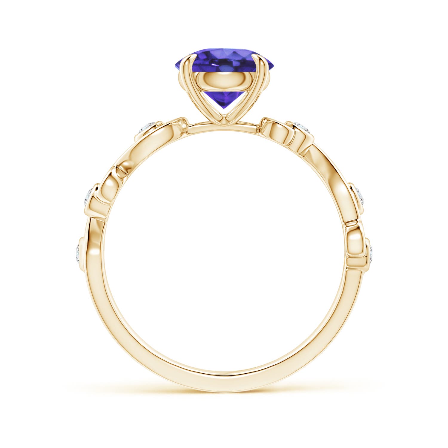 AA - Tanzanite / 1.58 CT / 14 KT Yellow Gold