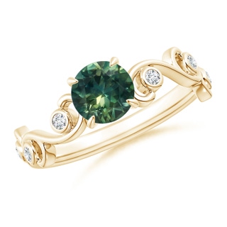 Round AA Teal Montana Sapphire