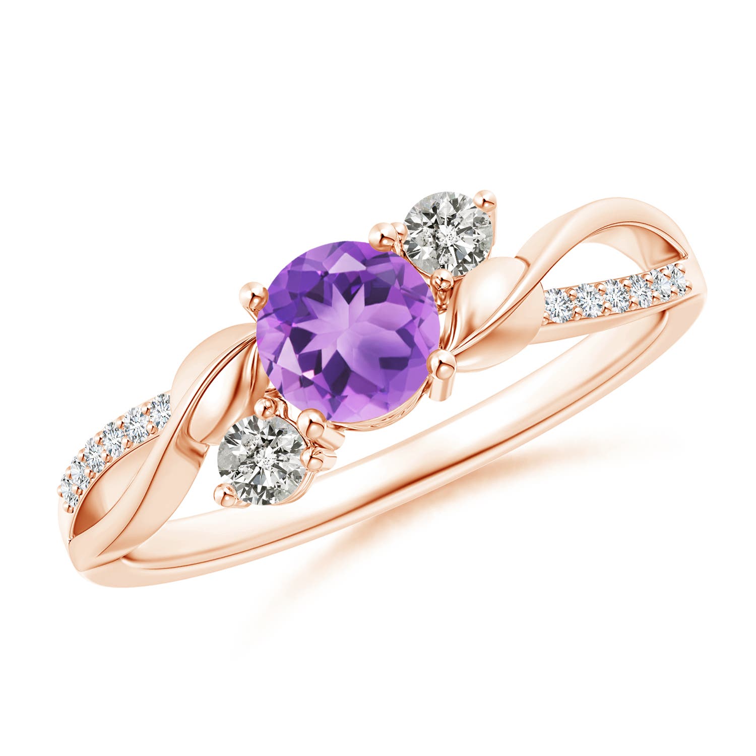 A - Amethyst / 0.65 CT / 14 KT Rose Gold