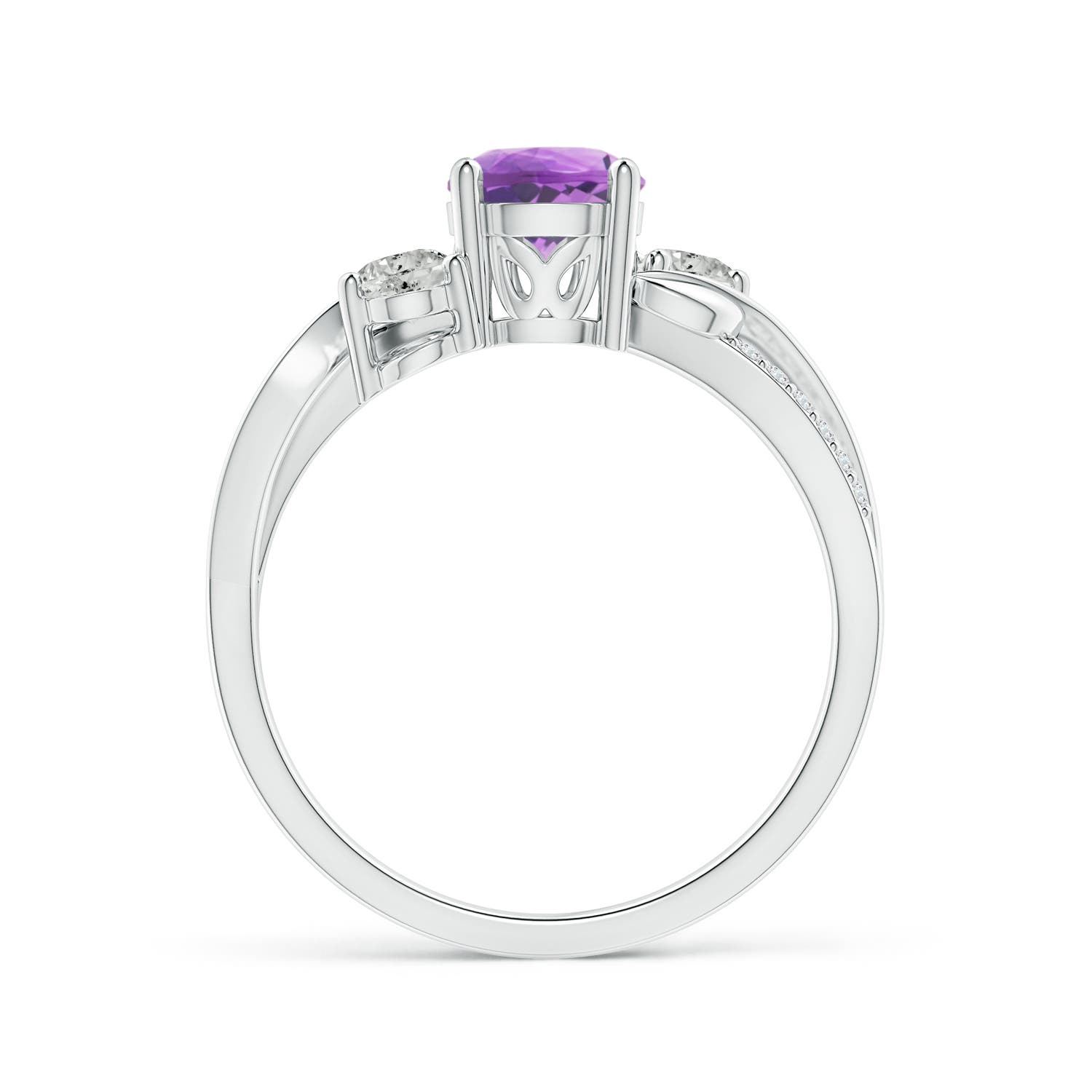 A - Amethyst / 1.07 CT / 14 KT White Gold