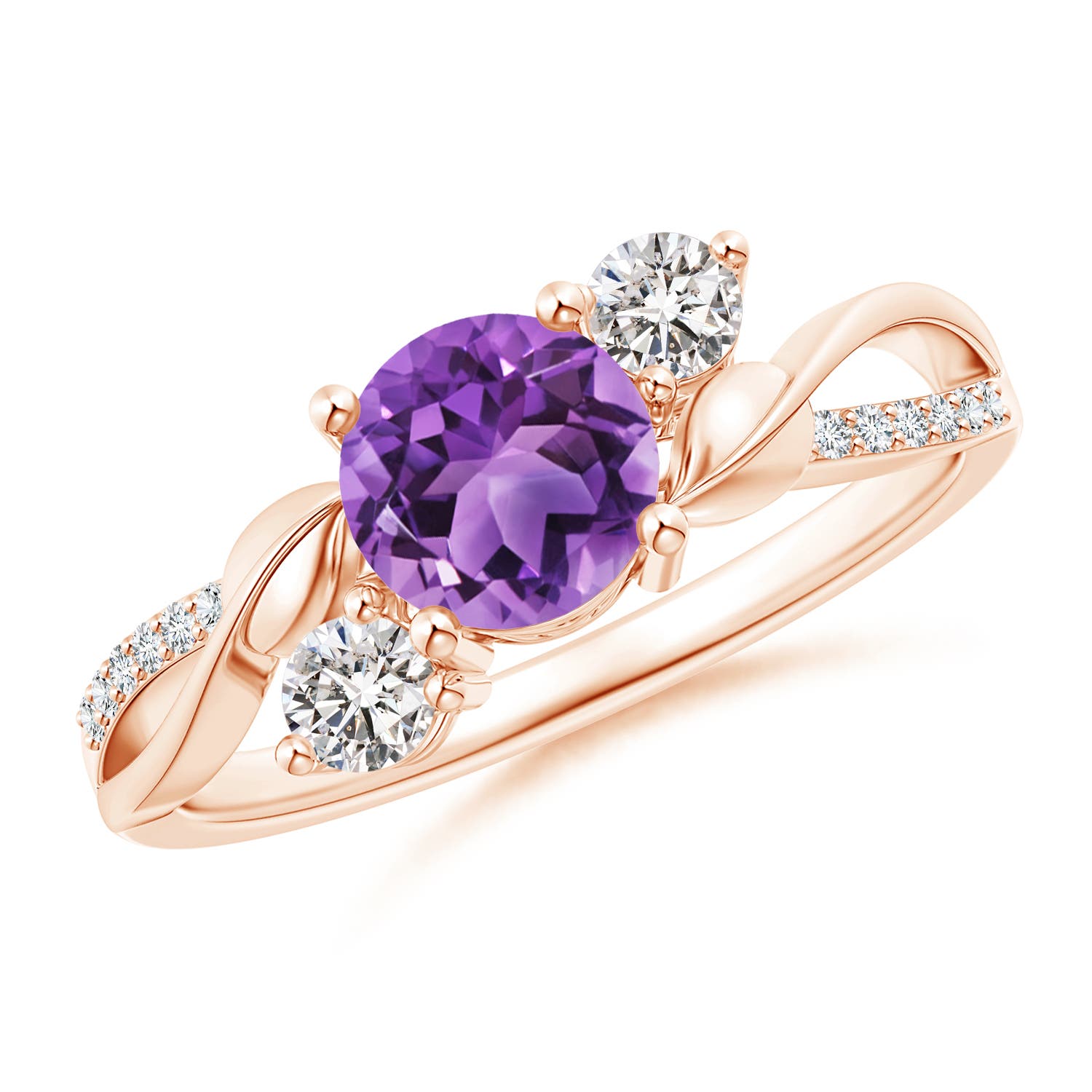 AA - Amethyst / 1.07 CT / 14 KT Rose Gold