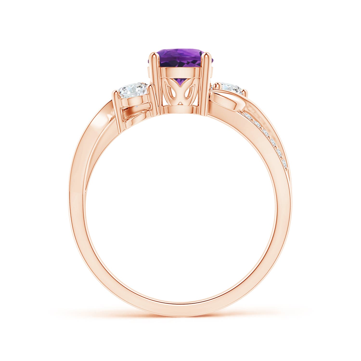 AAAA - Amethyst / 1.07 CT / 14 KT Rose Gold