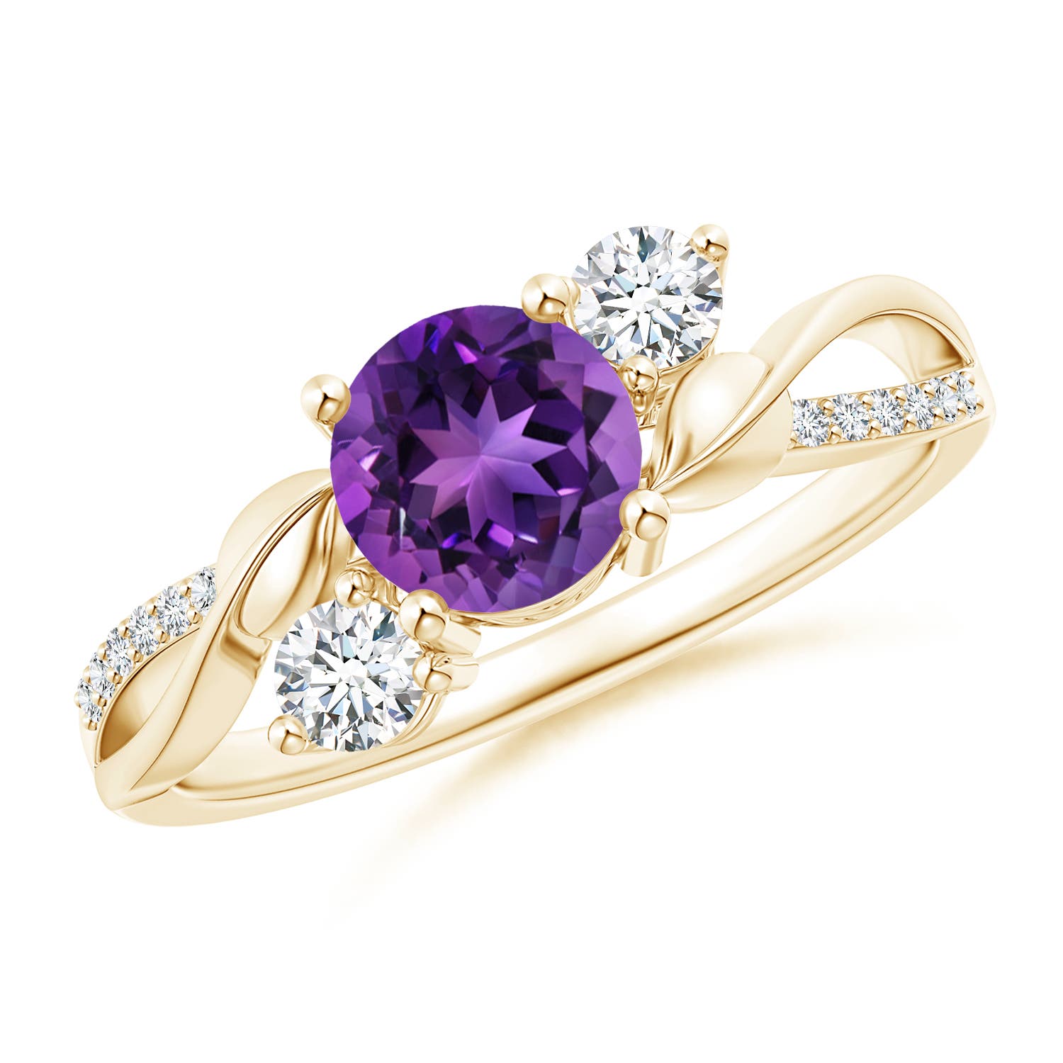 AAAA - Amethyst / 1.07 CT / 14 KT Yellow Gold