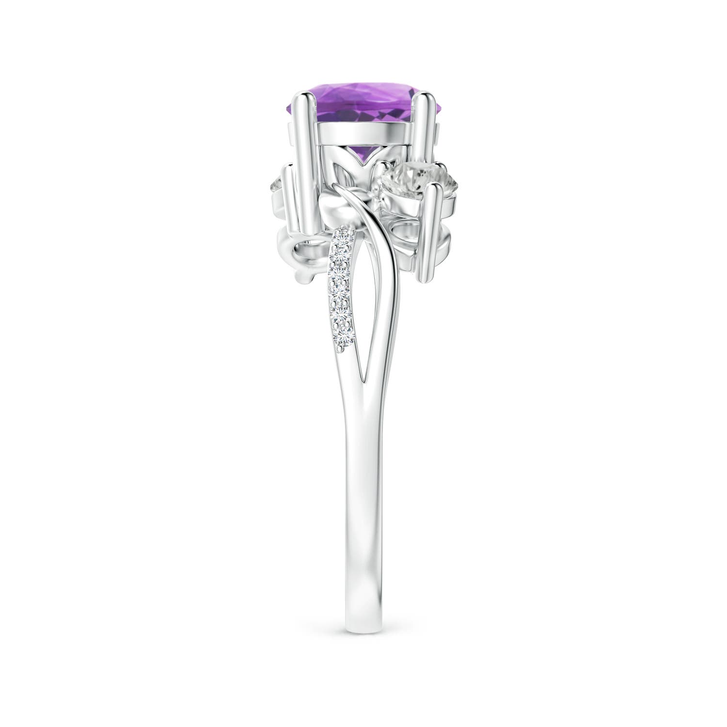 A - Amethyst / 1.53 CT / 14 KT White Gold