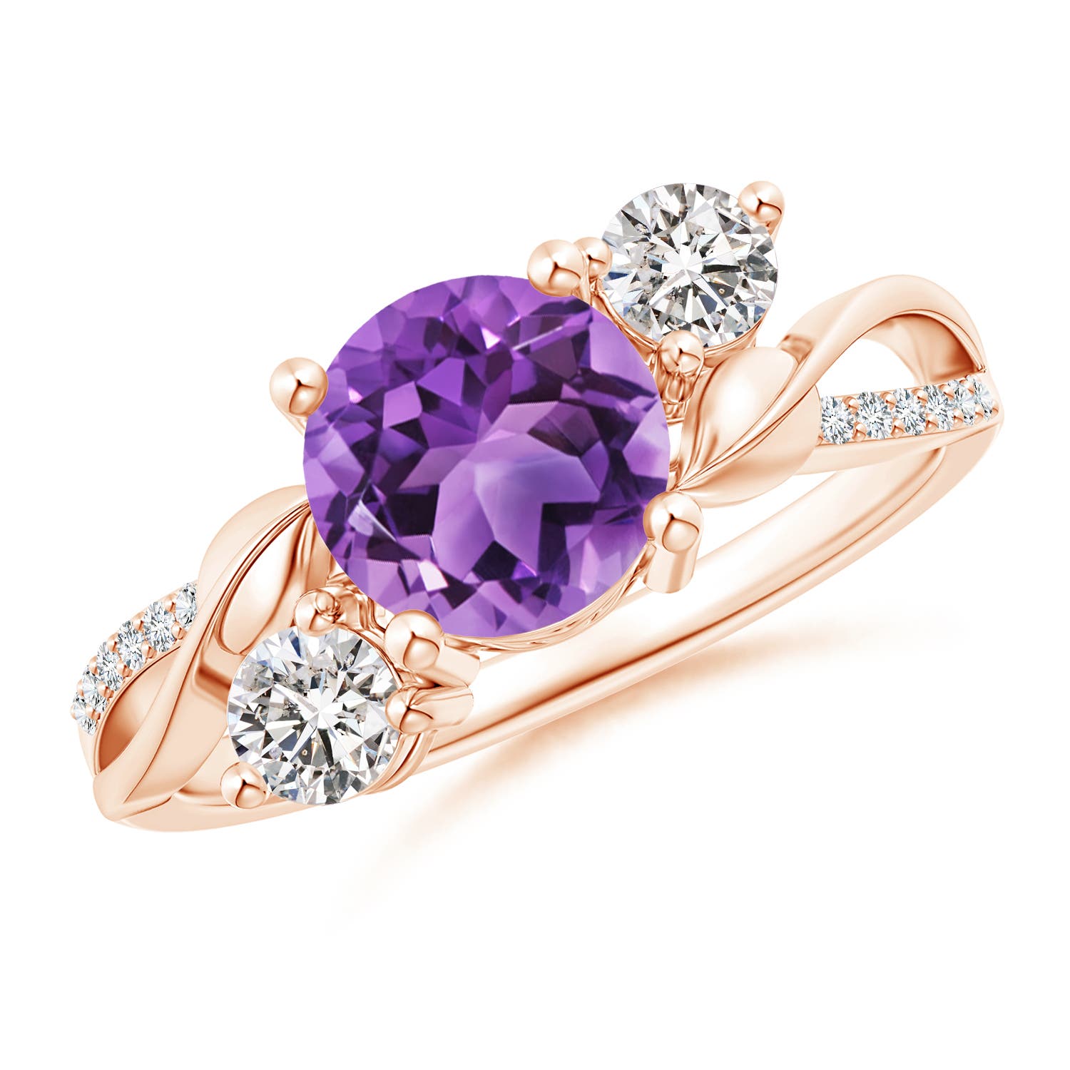 AA - Amethyst / 1.53 CT / 14 KT Rose Gold