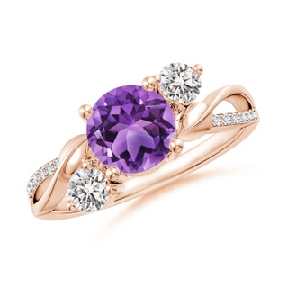 Round AA Amethyst