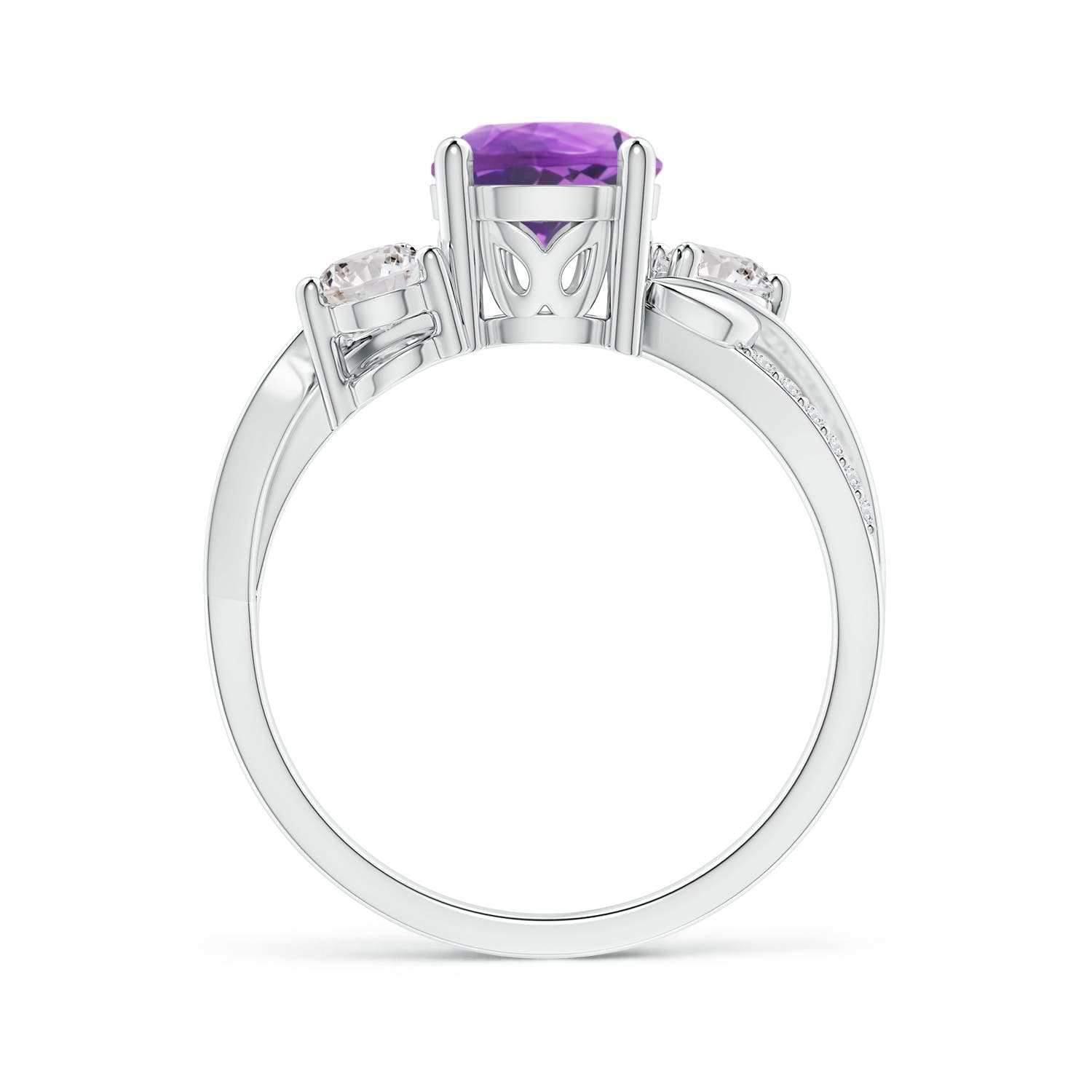 AA - Amethyst / 1.53 CT / 14 KT White Gold