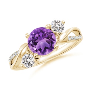 Round AA Amethyst