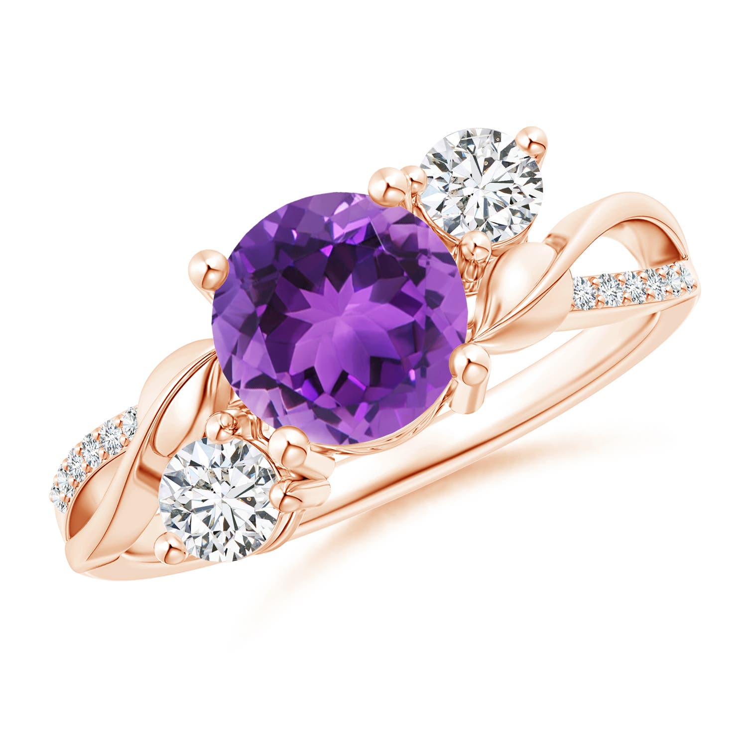 AAA - Amethyst / 1.53 CT / 14 KT Rose Gold