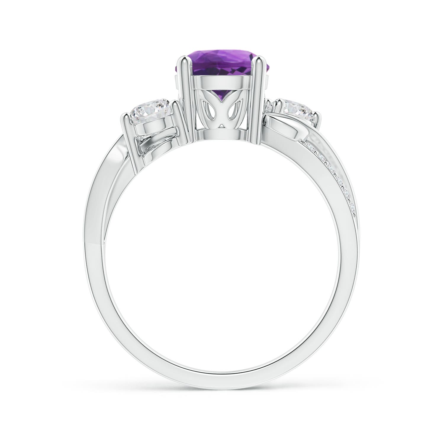 AAA - Amethyst / 1.53 CT / 14 KT White Gold