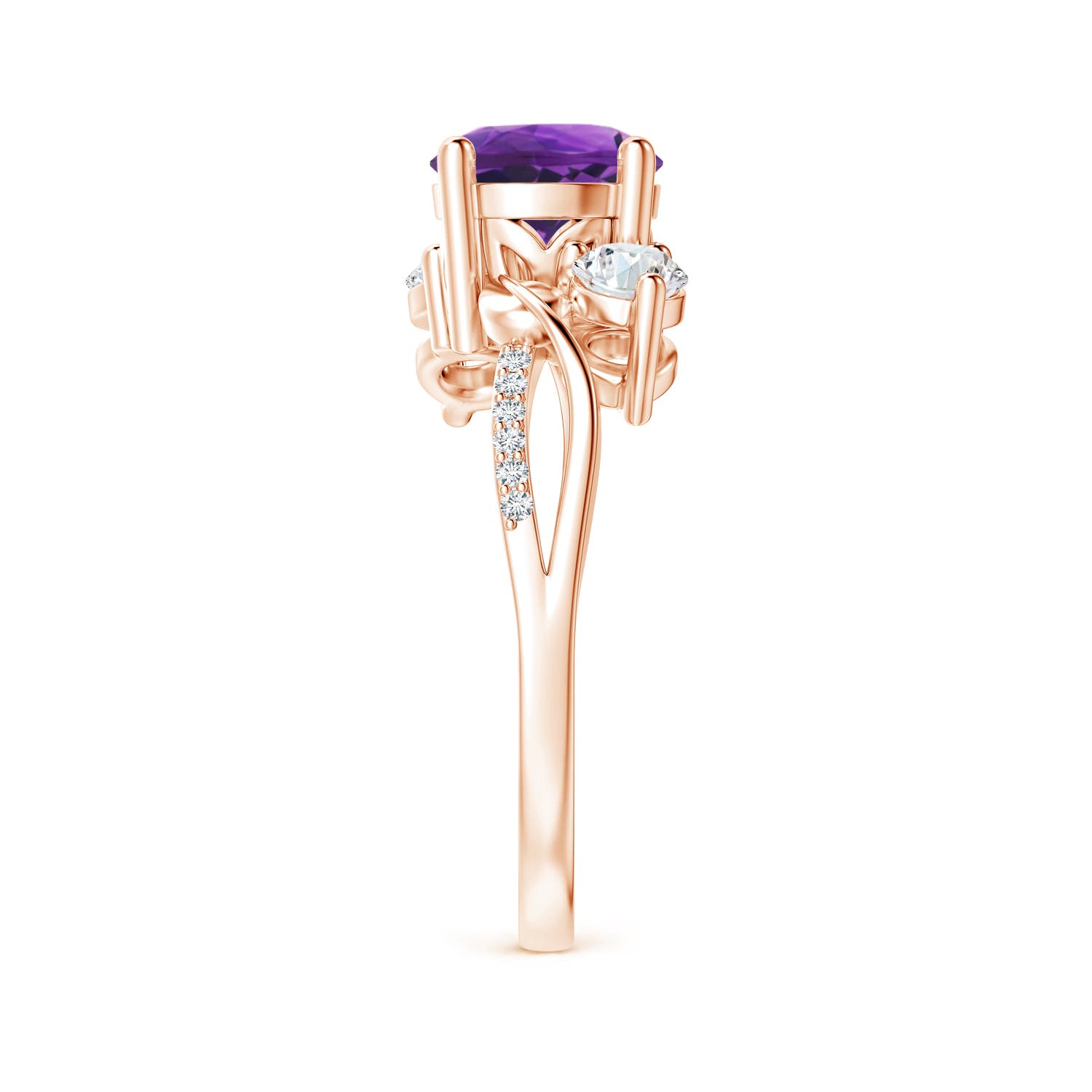 AAAA - Amethyst / 1.53 CT / 14 KT Rose Gold