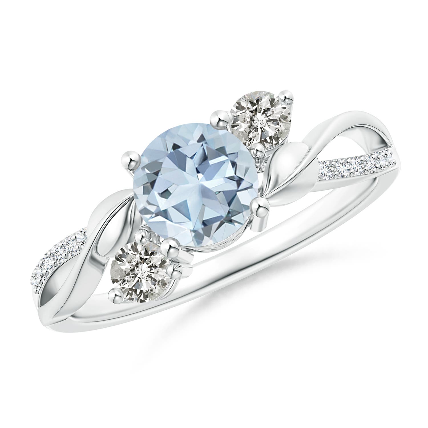 A - Aquamarine / 0.99 CT / 14 KT White Gold