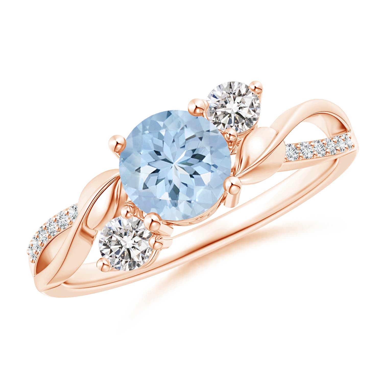 AA - Aquamarine / 0.99 CT / 14 KT Rose Gold