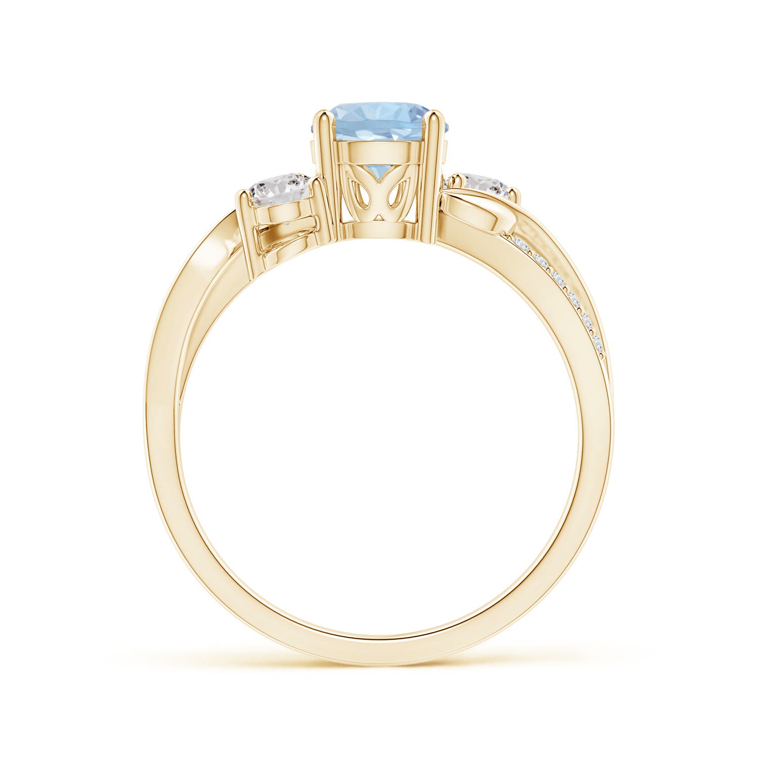 AA - Aquamarine / 0.99 CT / 14 KT Yellow Gold