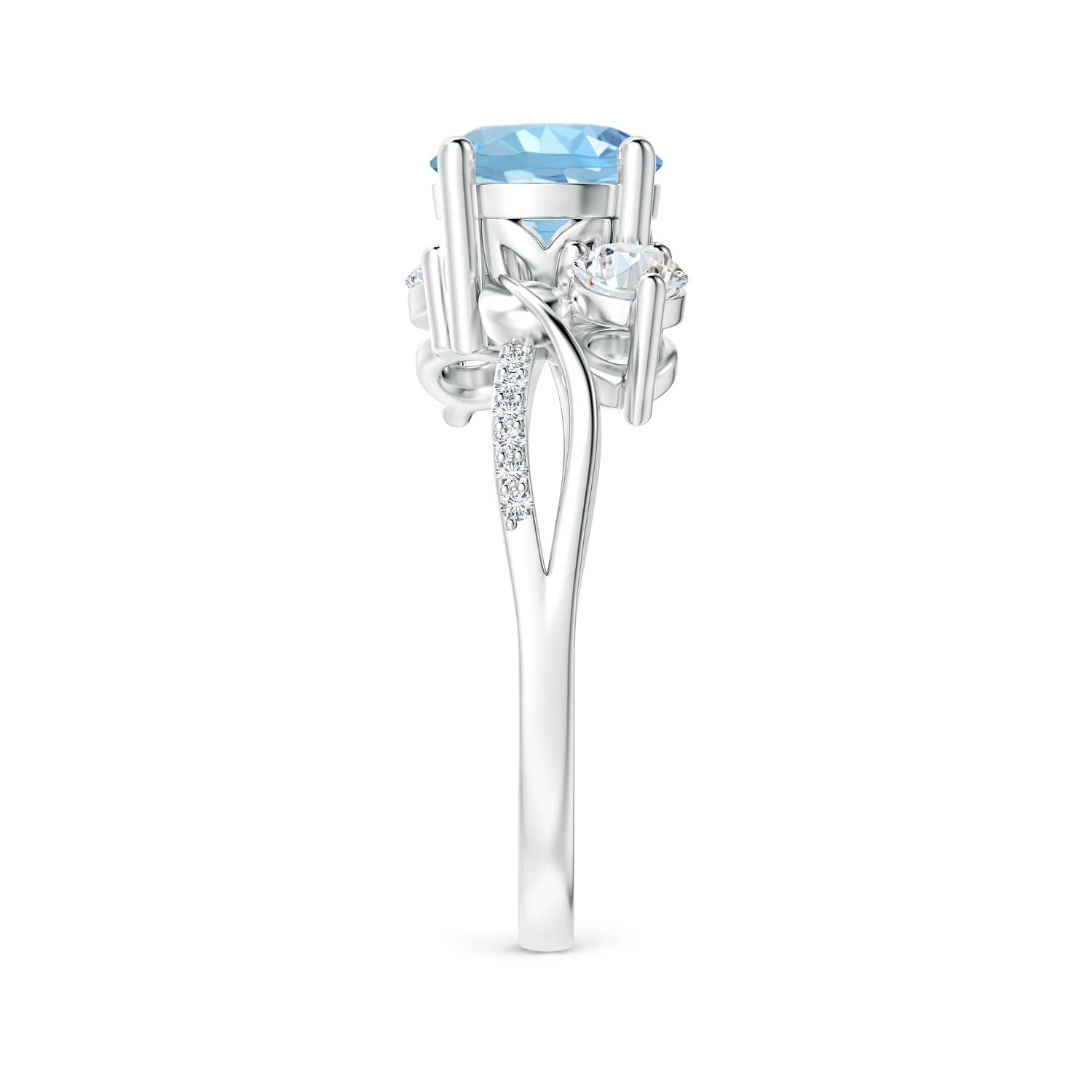 AAAA - Aquamarine / 1.5 CT / 14 KT White Gold