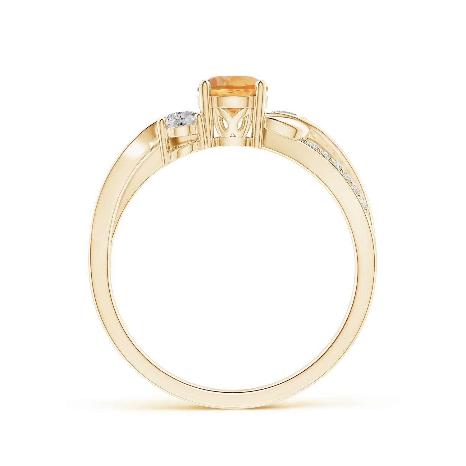 A - Citrine / 0.65 CT / 14 KT Yellow Gold