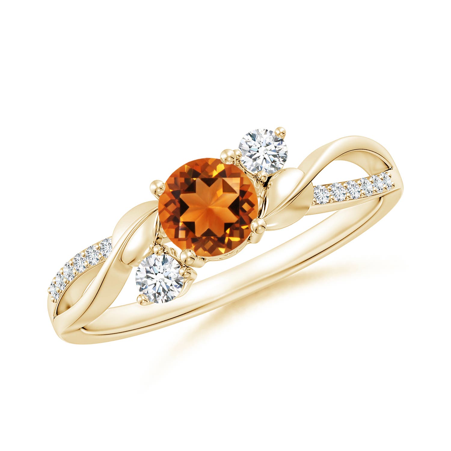 Yellow Gold Citrine Jewelry - Rings