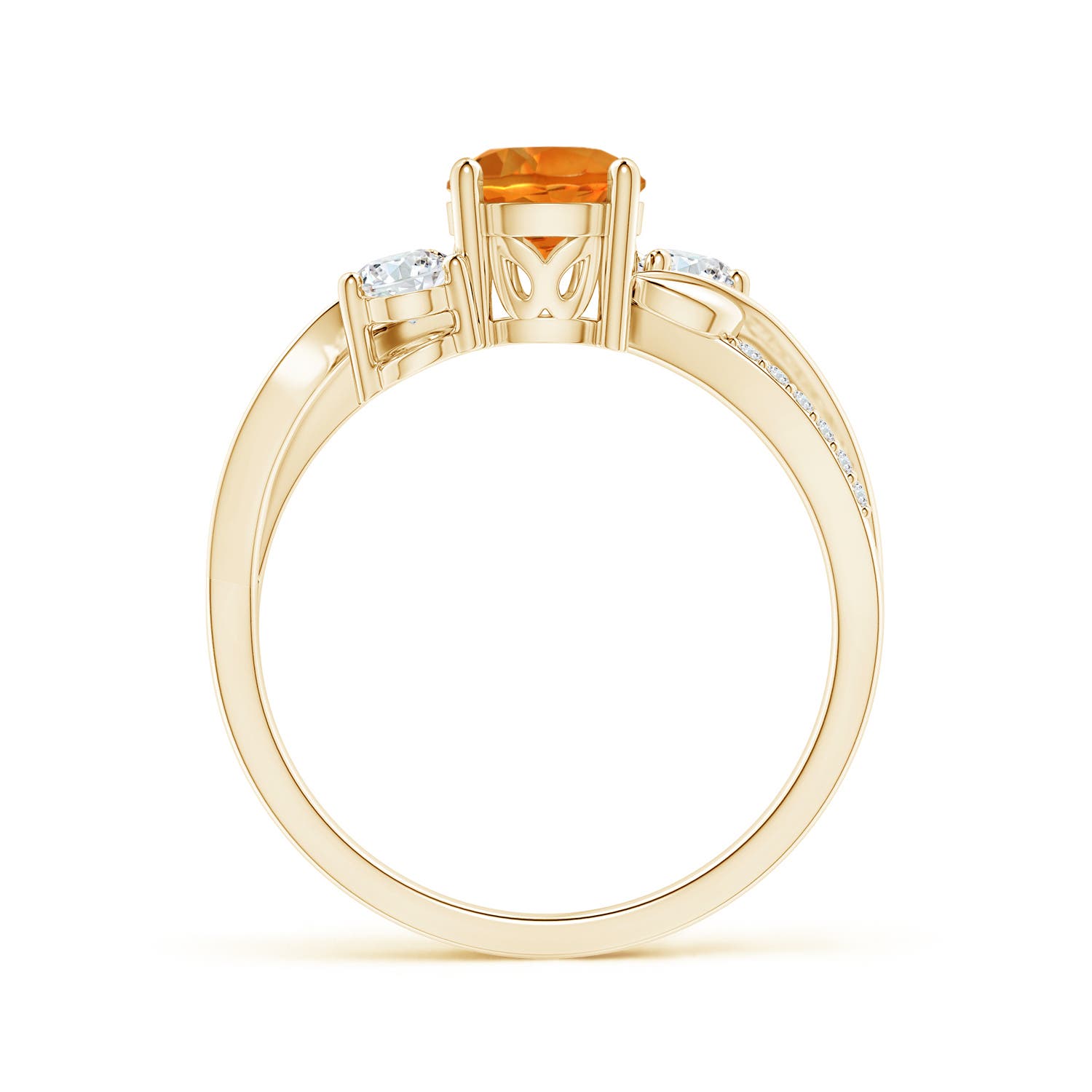 AAAA - Citrine / 0.97 CT / 14 KT Yellow Gold