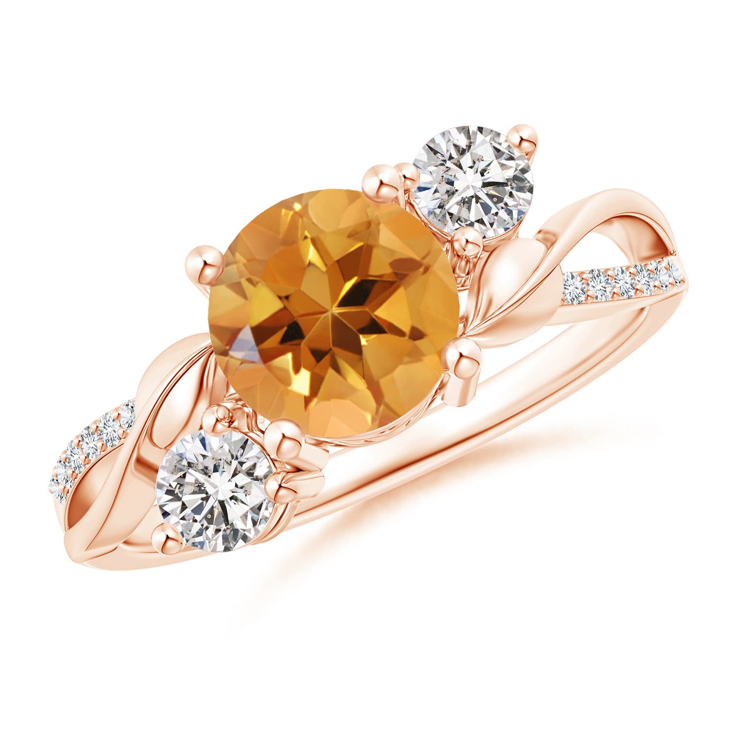 AA - Citrine / 1.63 CT / 14 KT Rose Gold