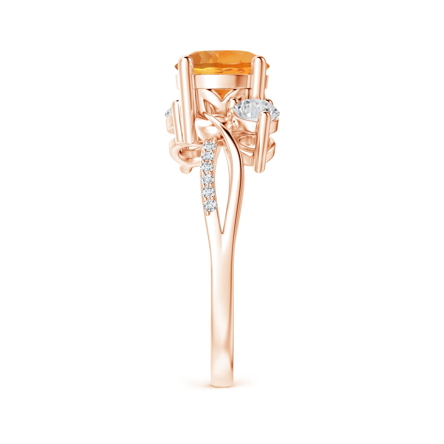 AAA - Citrine / 1.63 CT / 14 KT Rose Gold