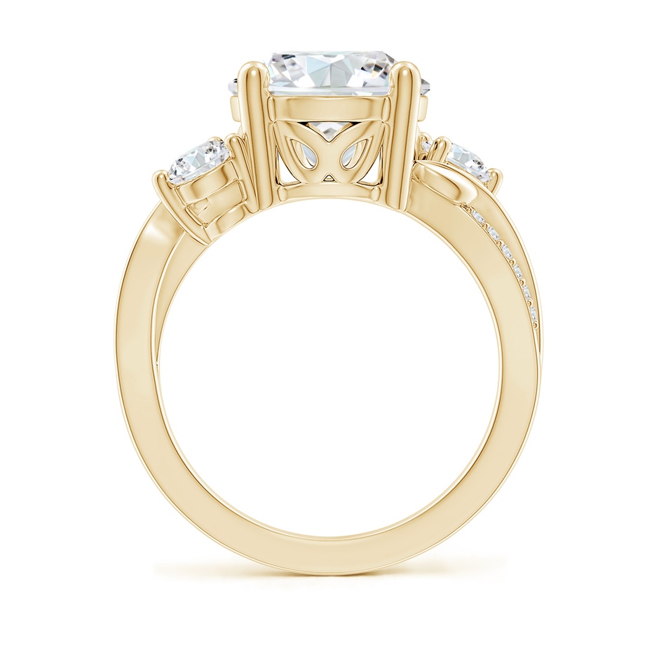 10.1mm GVS2 Three Stone Diamond Twisted Vine Ring in Yellow Gold side 199
