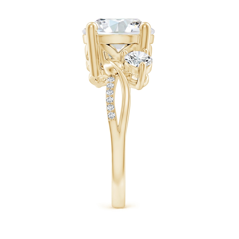 10.1mm GVS2 Three Stone Diamond Twisted Vine Ring in Yellow Gold side 299