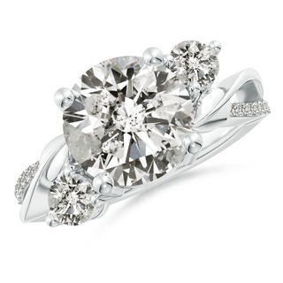 10.1mm KI3 Three Stone Diamond Twisted Vine Ring in P950 Platinum