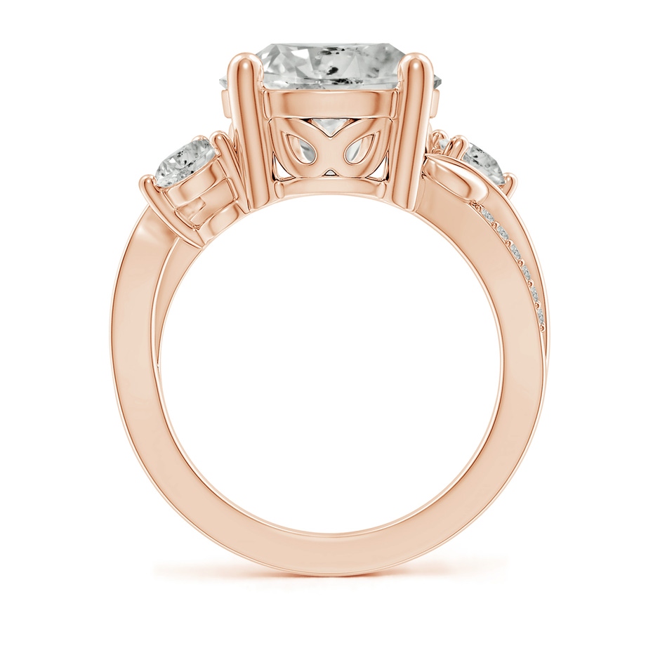 11.1mm KI3 Three Stone Diamond Twisted Vine Ring in 18K Rose Gold side 199