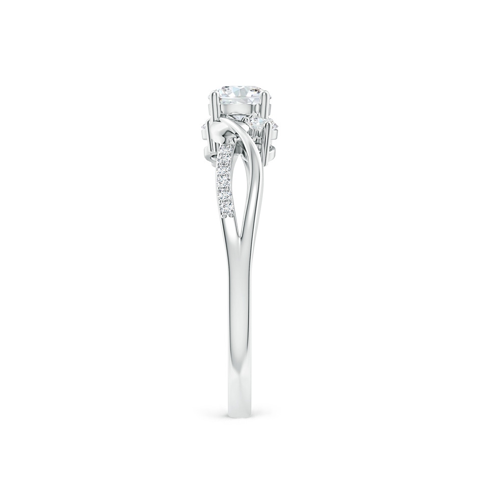 4.4mm GVS2 Three Stone Diamond Twisted Vine Ring in White Gold side 299