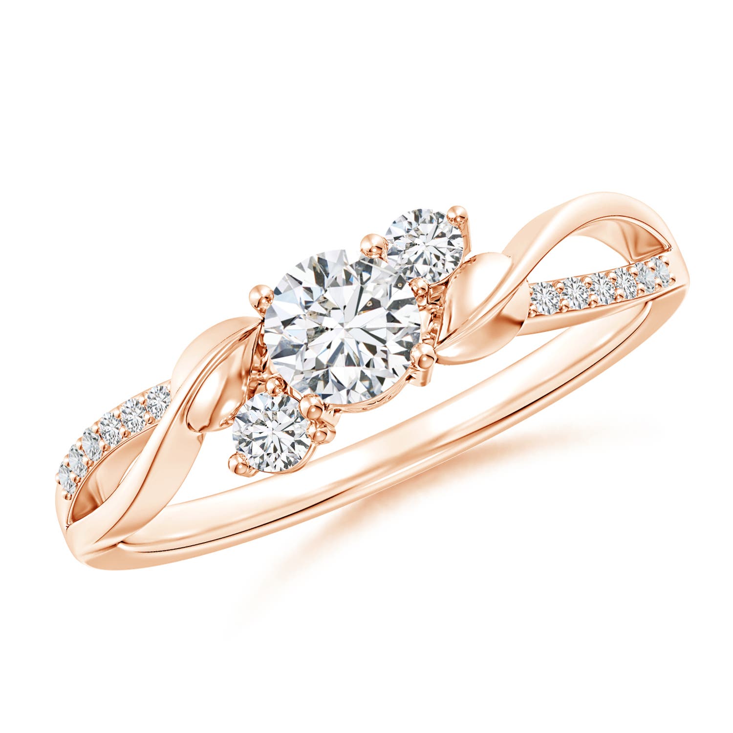 HSI2 / 0.49 CT / 14 KT Rose Gold