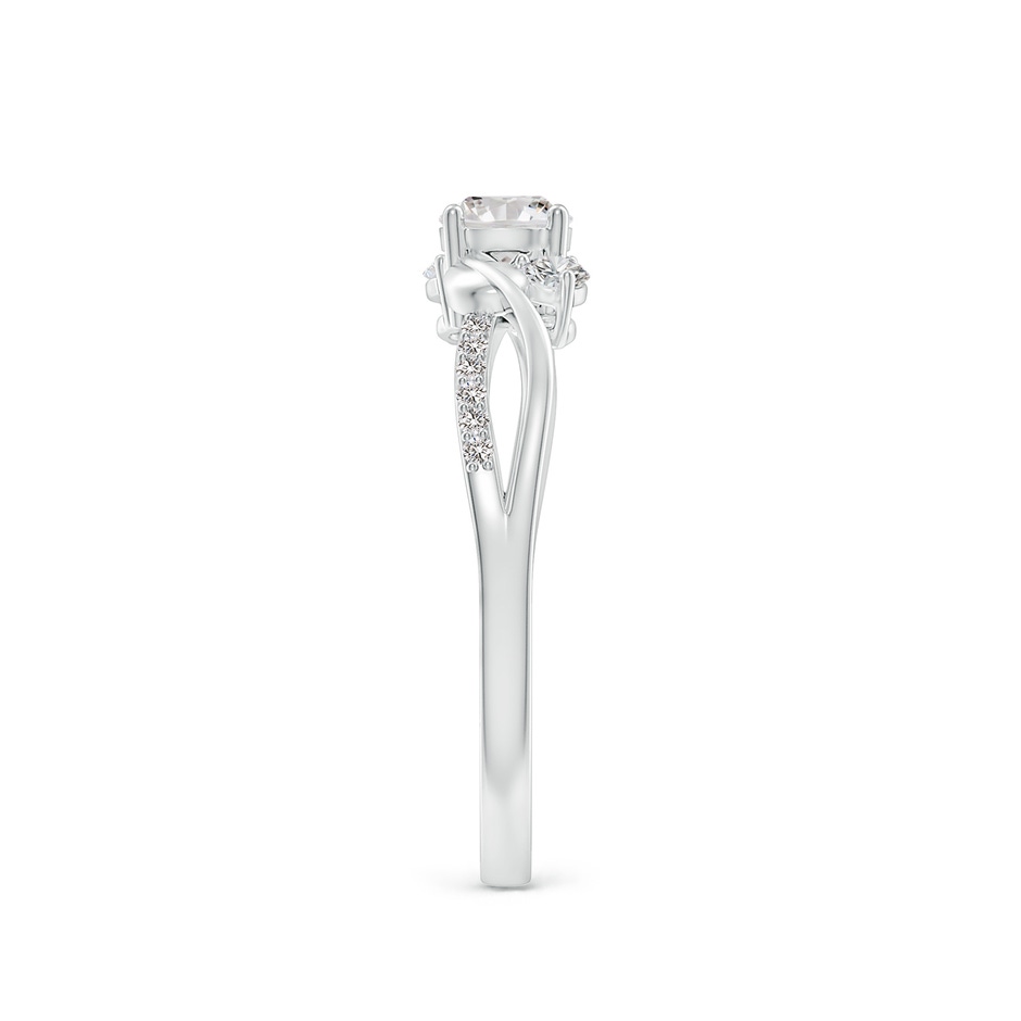 4.4mm IJI1I2 Three Stone Diamond Twisted Vine Ring in 9K White Gold side 299