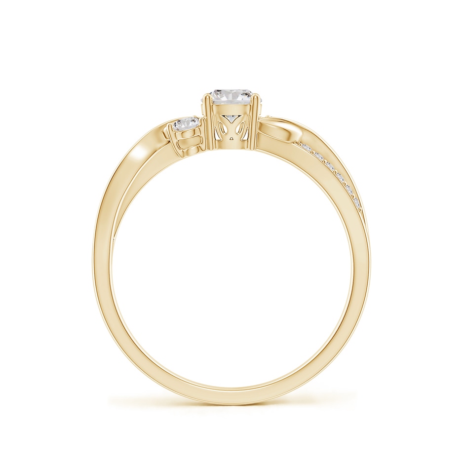 4.4mm IJI1I2 Three Stone Diamond Twisted Vine Ring in Yellow Gold side 199