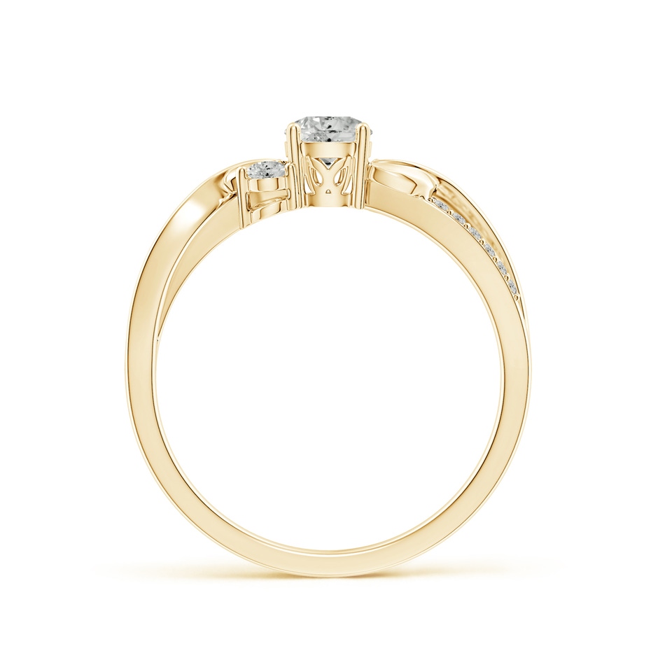 4.4mm KI3 Three Stone Diamond Twisted Vine Ring in Yellow Gold side 199