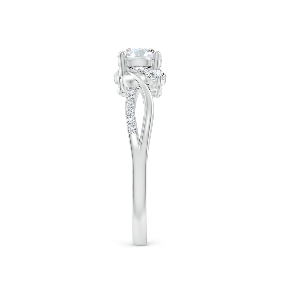5.3mm GVS2 Three Stone Diamond Twisted Vine Ring in White Gold side 299