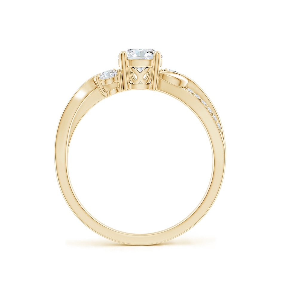 5.3mm GVS2 Three Stone Diamond Twisted Vine Ring in Yellow Gold side 199