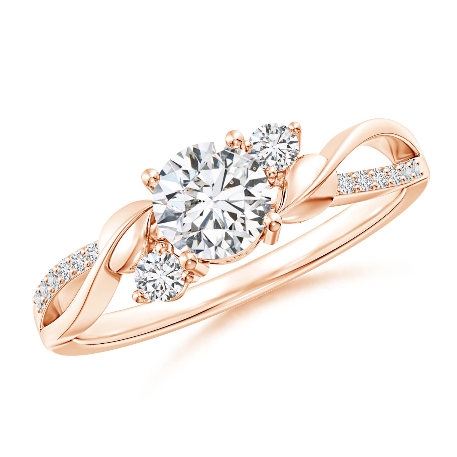 HSI2 / 0.74 CT / 14 KT Rose Gold