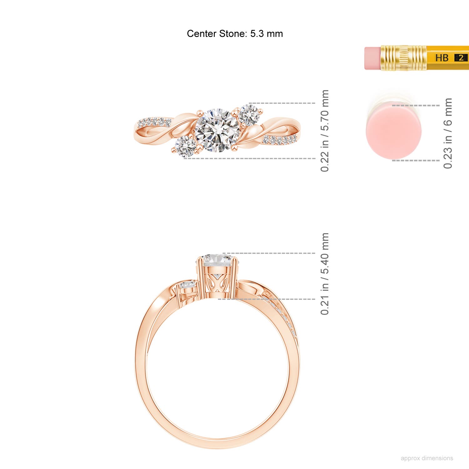 IJI1I2 / 0.74 CT / 14 KT Rose Gold