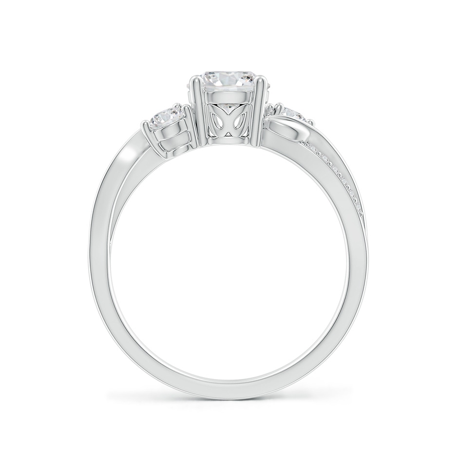 6mm HSI2 Three Stone Diamond Twisted Vine Ring in White Gold side 199