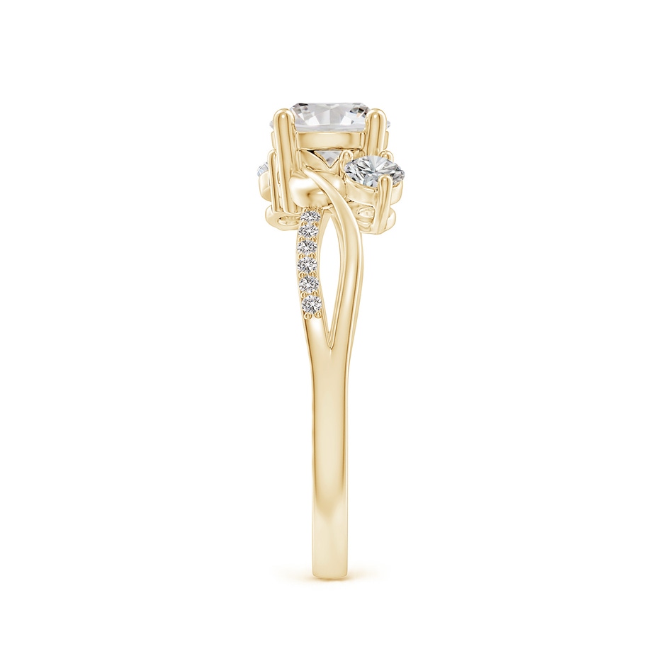 6mm IJI1I2 Three Stone Diamond Twisted Vine Ring in 18K Yellow Gold side 299