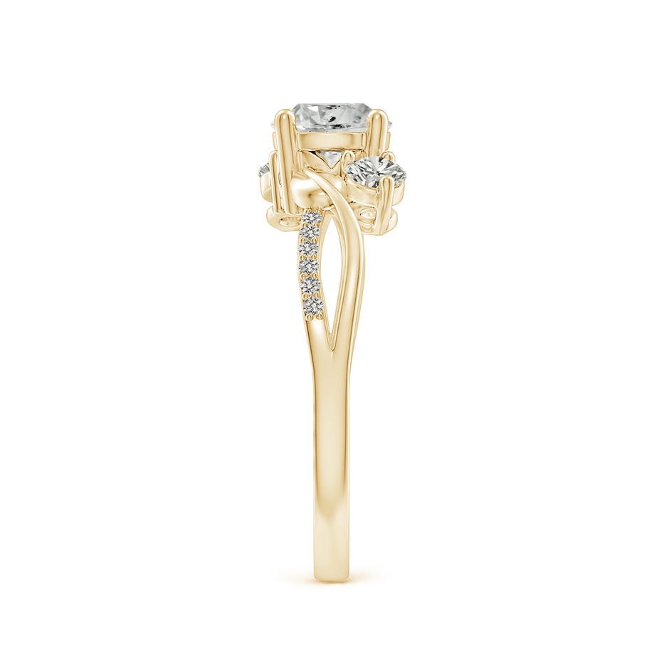 6mm KI3 Three Stone Diamond Twisted Vine Ring in 18K Yellow Gold side 299