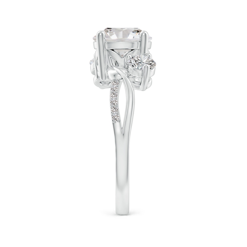 8mm IJI1I2 Three Stone Diamond Twisted Vine Ring in P950 Platinum side 299