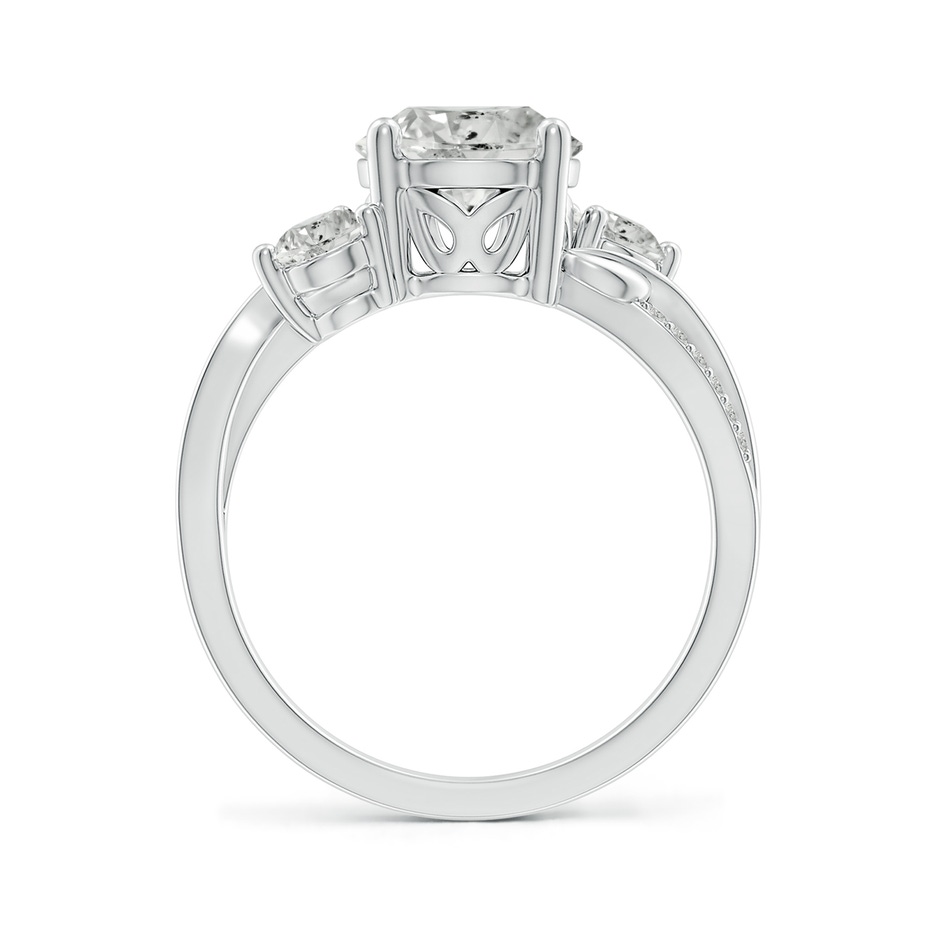 8mm KI3 Three Stone Diamond Twisted Vine Ring in P950 Platinum side 199