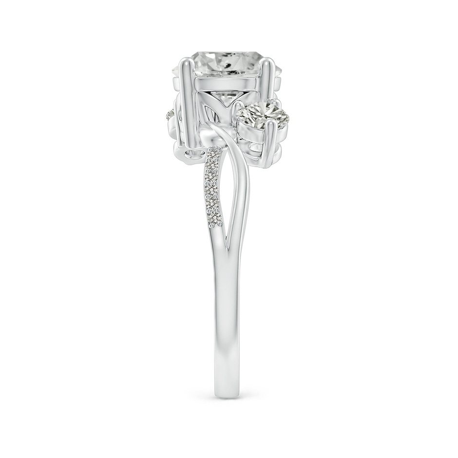 8mm KI3 Three Stone Diamond Twisted Vine Ring in P950 Platinum side 299