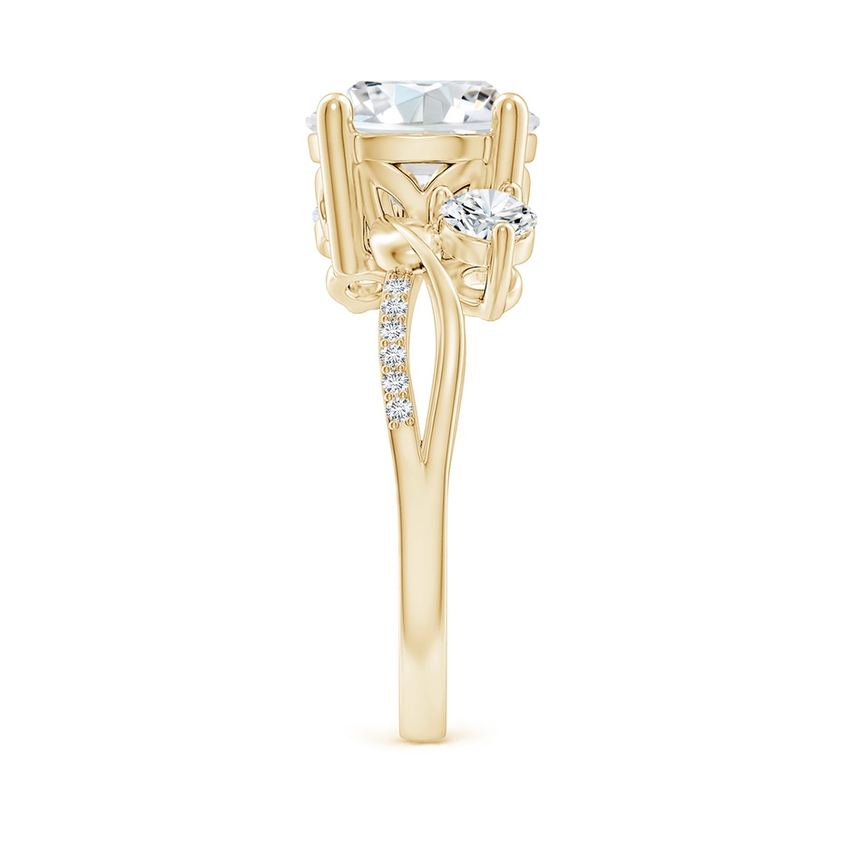 9.2mm GVS2 Three Stone Diamond Twisted Vine Ring in Yellow Gold side 299