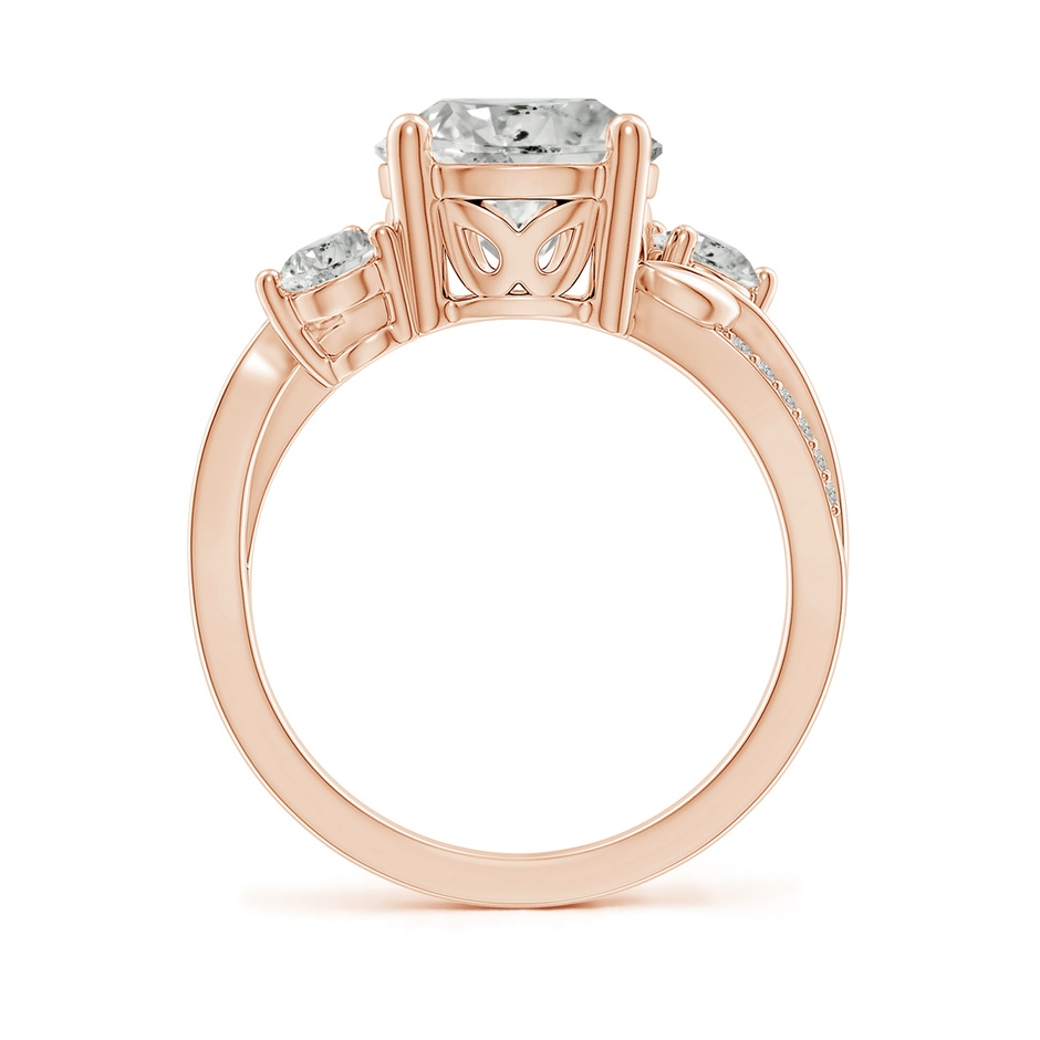 9.2mm KI3 Three Stone Diamond Twisted Vine Ring in 18K Rose Gold side 199