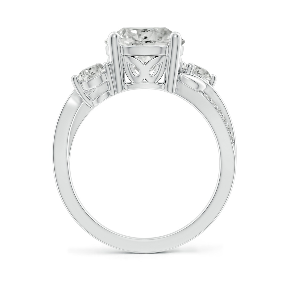 9.2mm KI3 Three Stone Diamond Twisted Vine Ring in P950 Platinum side 199
