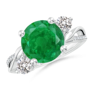 Round AA Emerald
